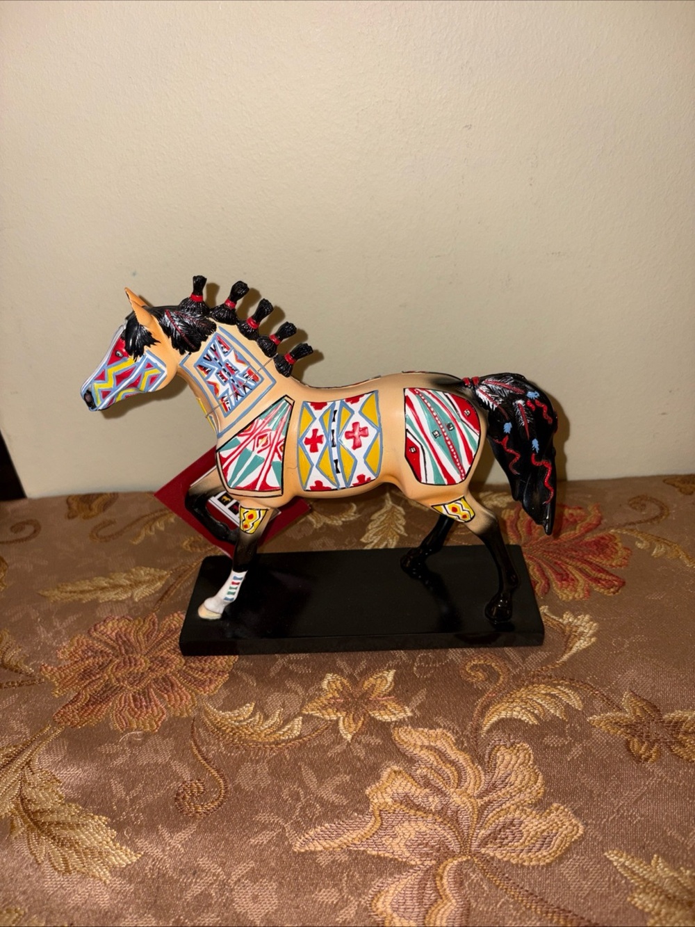 Colorful Decorative Horse Sculpture - Multicolor Accent